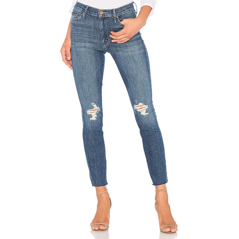 MOTHER denim jeans size 25 vamp fray